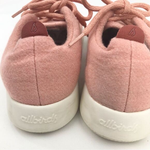 Allbirds Pink Wool Runner Lace Up Athletic Athleisure Women’s Sneakers - Picture 7 of 11
